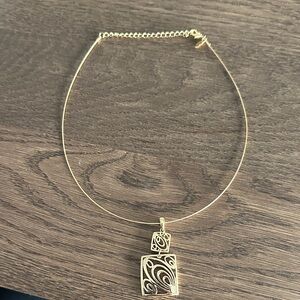 Lia Sophia Gold Swirl Pendant Necklace